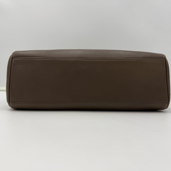 COLOMBO 1937 MILANO • Grey w/ Black Exotic Genuine LIZARD 30 Bag • Made in ITALY - Picture 8 of 13